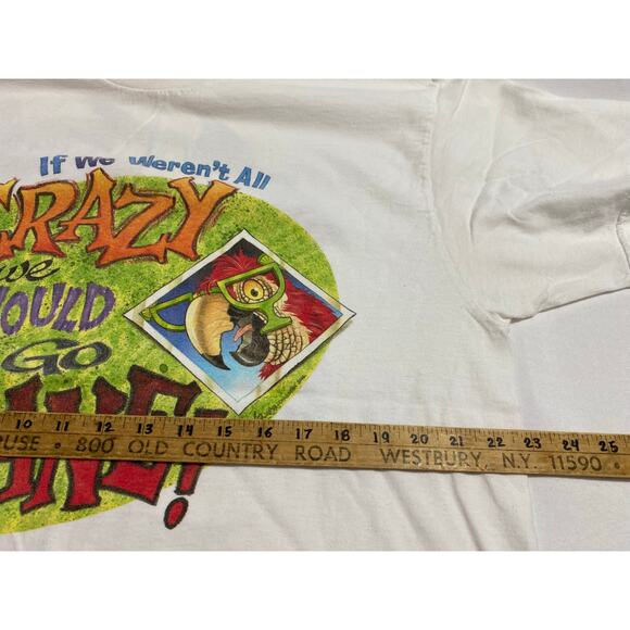 Caribbean Soul XL White Vintage 1998 Parrot Graphic Tee Made in USA - Picture 3 of 12